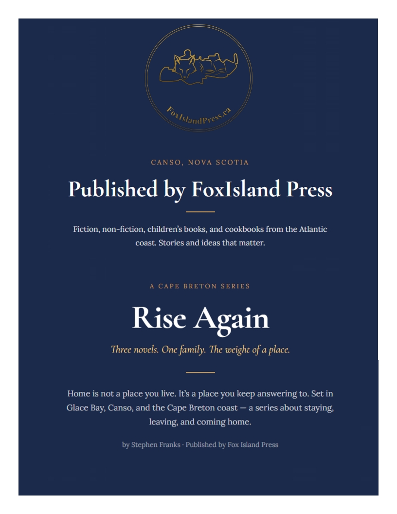 Three Novels. One Family. The Weight of a Place.